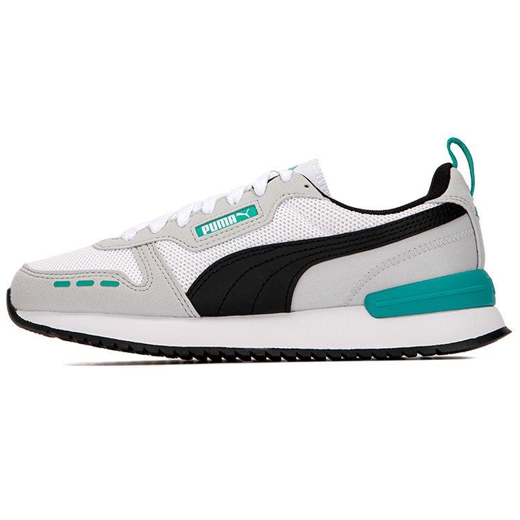 Puma R78 Unisex White Black Spectra Green Sneakers 373117-52 EU 36