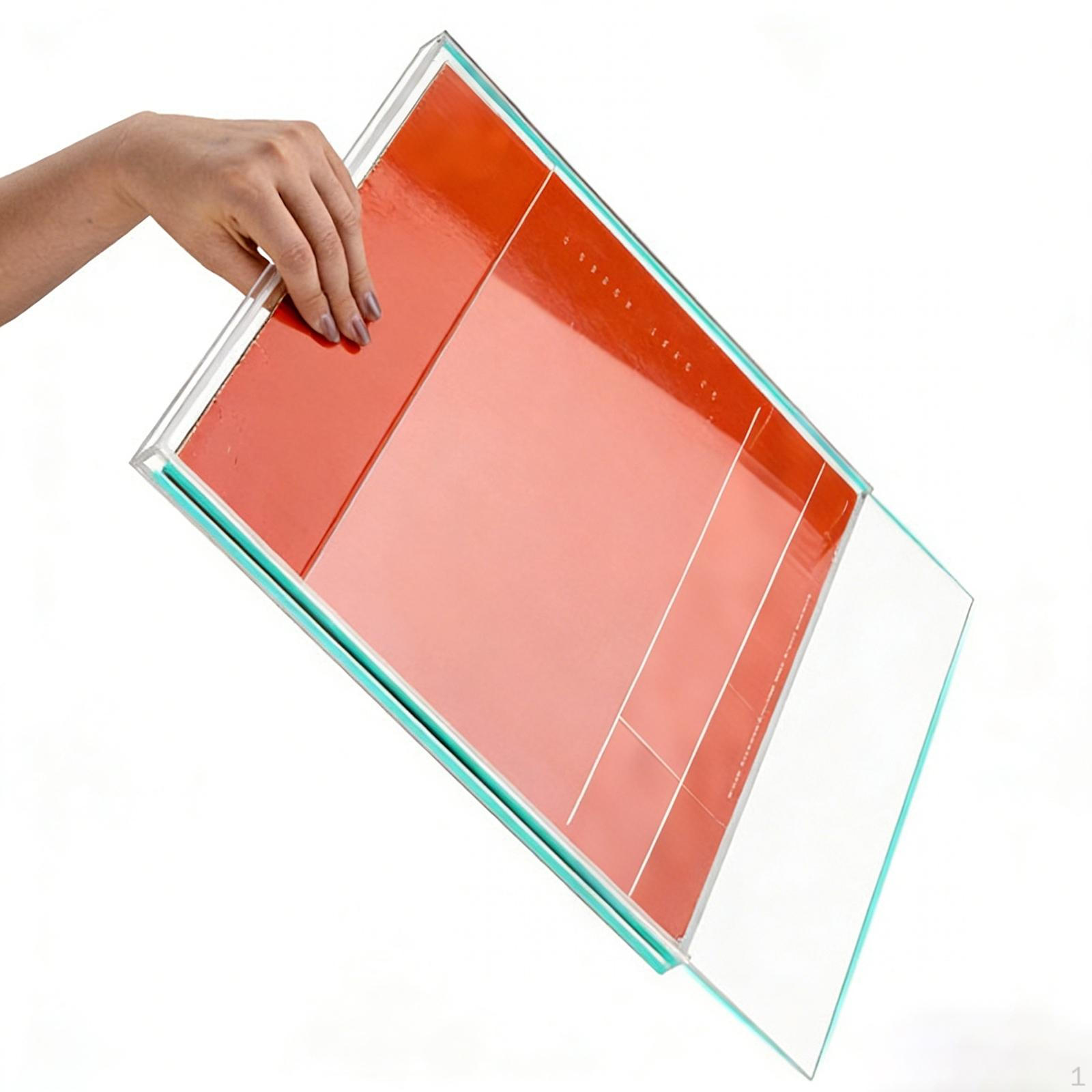 Vinyl Record Frame Acrylic Organizer Transparent Magazine Shelf Sturdy Wall Art Display