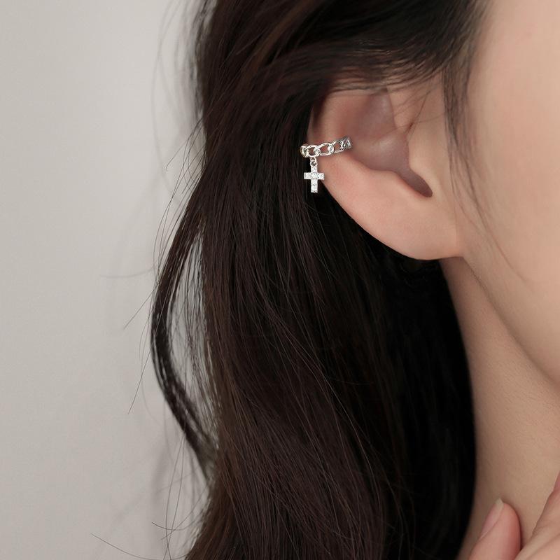 Sternenhimmel Perlenquaste Ohrhaken mit Zirkonia – Kein Piercing erforderlich