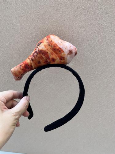 

Куриные ножки Имитация еды Обруч для волос Модный Кость Хот-дог Повязка на голову Креветка Овощ Умывание лица Повязка для волос