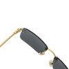 2pcs Retro Metal Twisted Legs Summer Colorful Street Sunglasses Borderless Hollow Square Edge Sunglasses