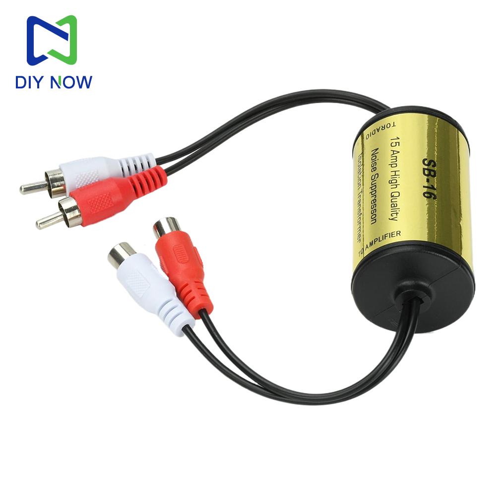 RCA Audio Noise Filter Suppressor Effectively Reduces Audio Noise Eliminates Speaker Interference for Car and Home Audio Systems