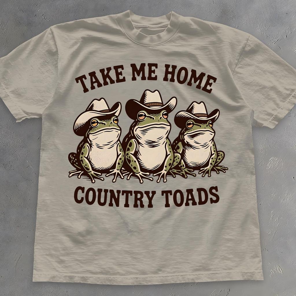 Take Me Home Country Toads Shirt - Vintage Cowboy Frogs T-Shirt - Western Style Frog Tee