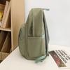 Student Schoolbag Women's Large Capacity Solid Color Backpack Men's Travel Backpack