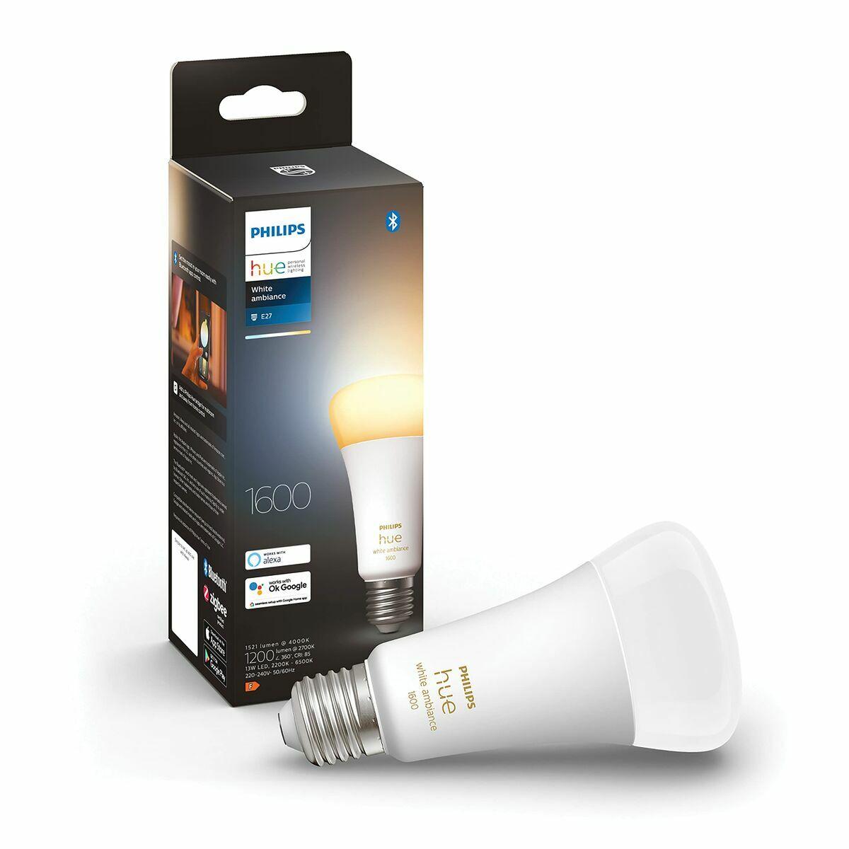 Smarte Glühbirne Philips Packung mit 1 E27 13 W E27 LED 2200K 6500 K