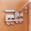 Bathroom Slipper Rack Wall-mounted Perforation-free Dormitory Storage Shoes Storage Door Behind The Bathroom Drain Shoe Rack