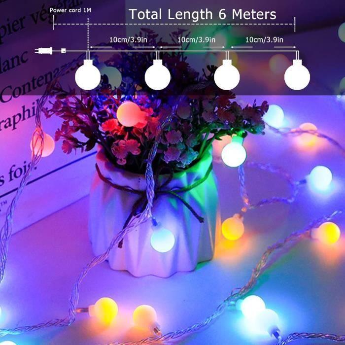 Guirlande lumineuse - Ligarko - 7M - 60 LED - 8 modes d'éclairage multicolore