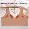 Plus Size Front Closure Bra Women Wireless Push Up Fixed Cup Tank Top Back Supportive Shaping Comfortable Full Coverage Underwear