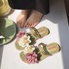 2025 Trendy Wear-Resistant Single Strap Slide Sandals: Fashionable & Comfortable Lightweight Outdoor Flats.