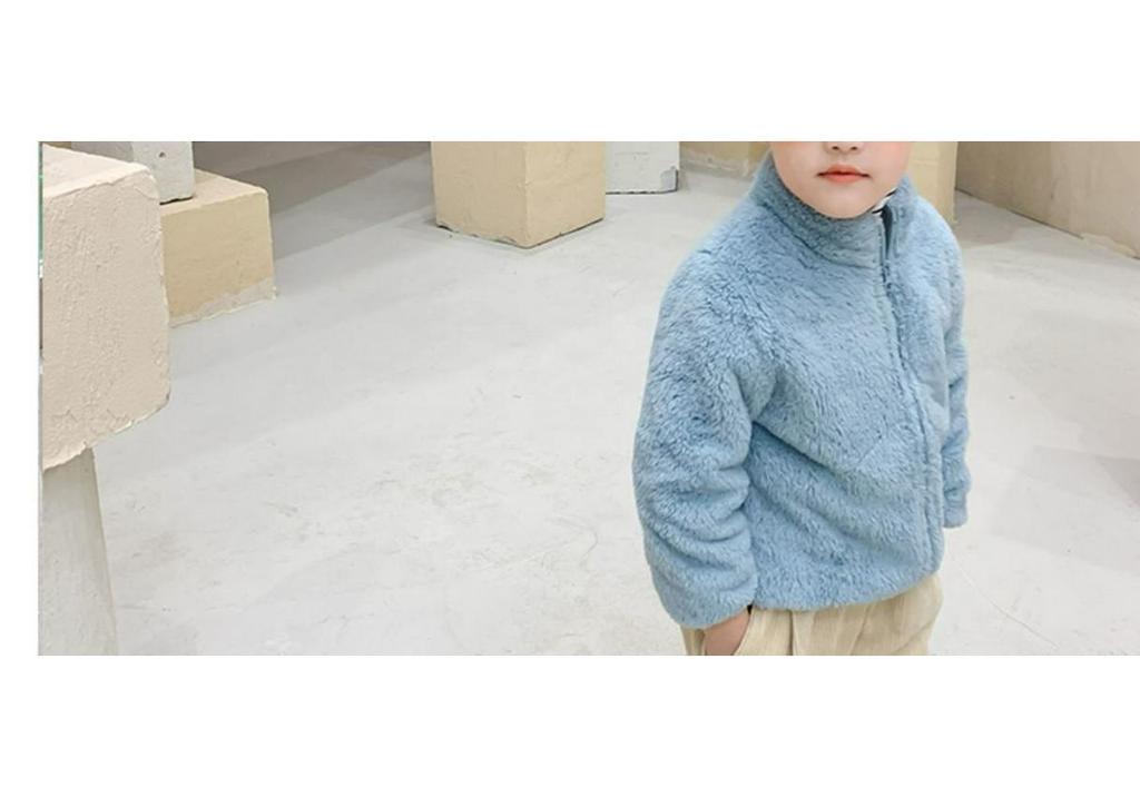 Unisex Kids' Velvet Jacket - Solid Color Long Sleeve for Spring & Autumn