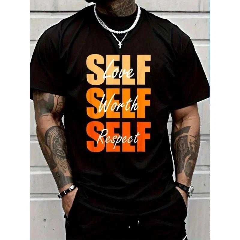 100%Cotton Orange Self Graphic Orange Vibes Only T- Shirt Women s Men Graphic Tee S