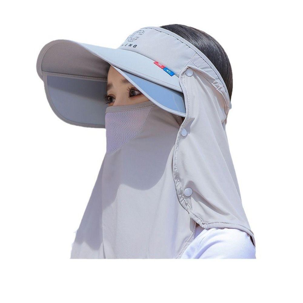 Retractable Wide Brim Beach Caps for Women Protect Neck Summer Hats Breathable Sun Hat  Outdoor