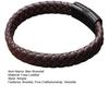 Yousheng Men Bracelet Imitation Leather Lightweight Wear-resistant Retro Style Faux Leather Braided Wristband Streetwear Accessories