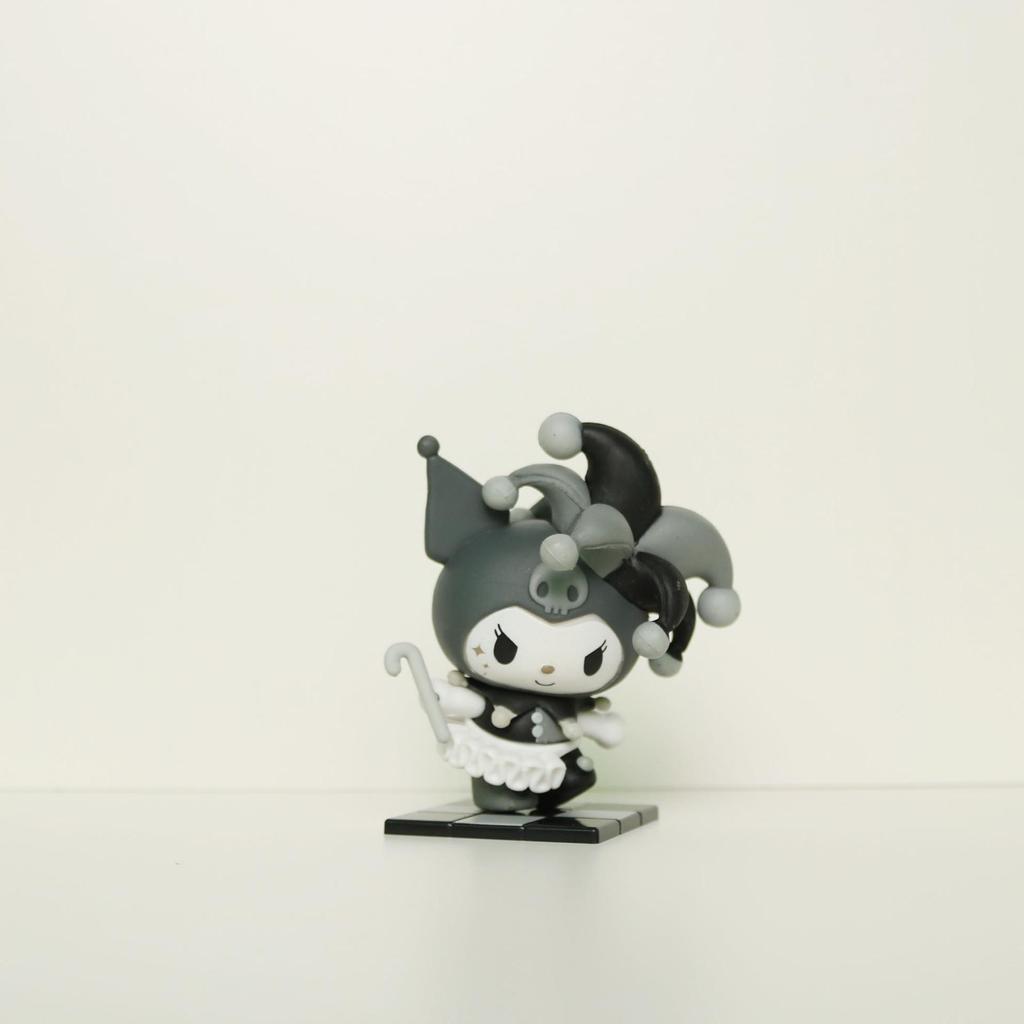Kuromi & My Melody Hand-painted Poker Dolls: Trendy Heart Ornaments & Children's Gifts