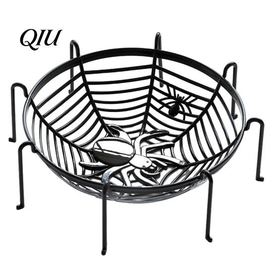 Halloween Feiertagsdekoration Spinnennetzkorb, Plastik Spinnennetz Design Obstschale, Süßigkeiten-Dekoteller oder Süßigkeitenbehälter für das Abendessen
