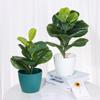 Courtyard Ornament Party Supplies Artificial Ficus Branch Fake Plants Faux Leaves Lifelike Greenery