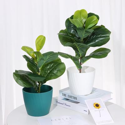 Floral Arrangement Party Supplies Home Decoration Artificial Ficus Branch Fake Plants Lifelike Greenery Faux Leaves