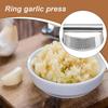 Garlic Press Rocker Manual Garlic Crusher Garlic Masher Ring Rustproof Garlic Crusher Tool With Ergonomic Handle Kitchen Gadget