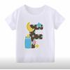 26 English Alphabet Cartoon Printed T-Shirt Children'S Jacket
