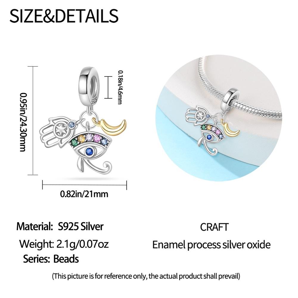 Copper Egyptian Symbol Amulet Pendant Ankh Eye Of Horus Charm Fit Original Charms Bracelet Women Diy Jewelry Gift