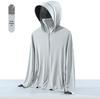 UPF50+ Women's Black Glue Brim Ice Silk Sun Protection Jacket - Breathable Anti-UV Summer Windbreaker.