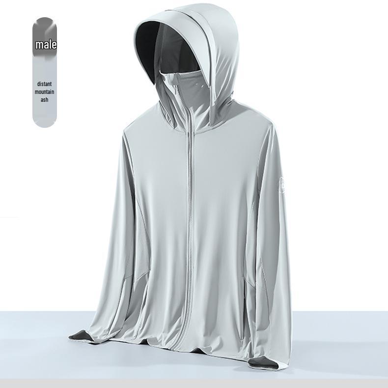UPF50+ Women's Black Glue Brim Ice Silk Sun Protection Jacket - Breathable Anti-UV Summer Windbreaker.