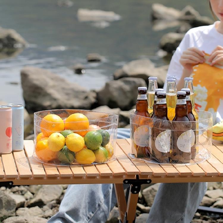 Water Basins Folding Water Bucket Portable Clear Plastic Bucket Space Saving