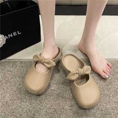 Eva Zehengeschlossene Hausschuhe Damen Outdoor Weiche Sohle Bequeme Halbschuhe Sommer Neue Hausschuhe Zuhause Indoor und Outdoor Lässige Pantoletten