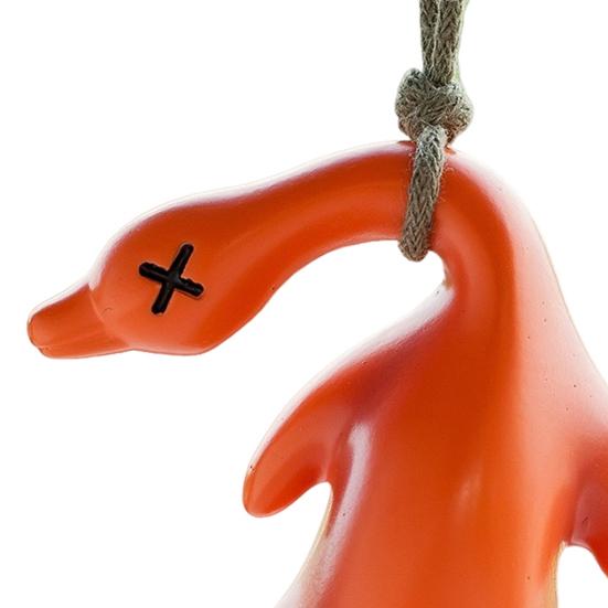 Yousheng Roast Duck Hanging Ornament Car Rearview Mirror Duck Hanging Decoration Resin Animal Figurine Pendant Car Interior Accessories