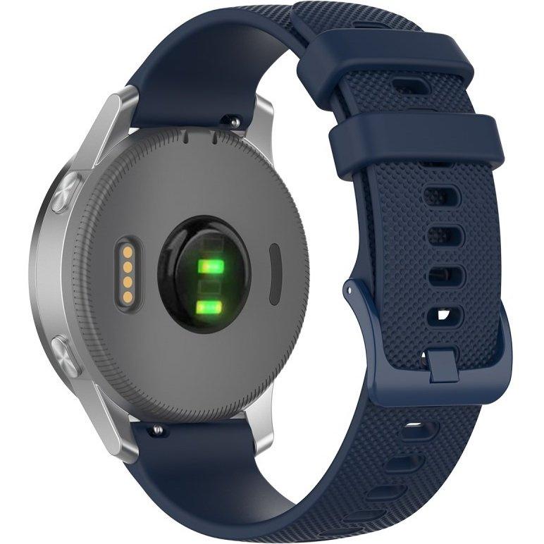 Universal Silicone Strap 18mm, Navy Blue