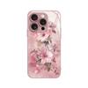 Graffiti Blumenkunst Muster Metallische Farbe Glas Harte Handyhülle Für iPhone 17 Air 17 16 15 14 13 12 11 Pro Max Plus 16E Hülle