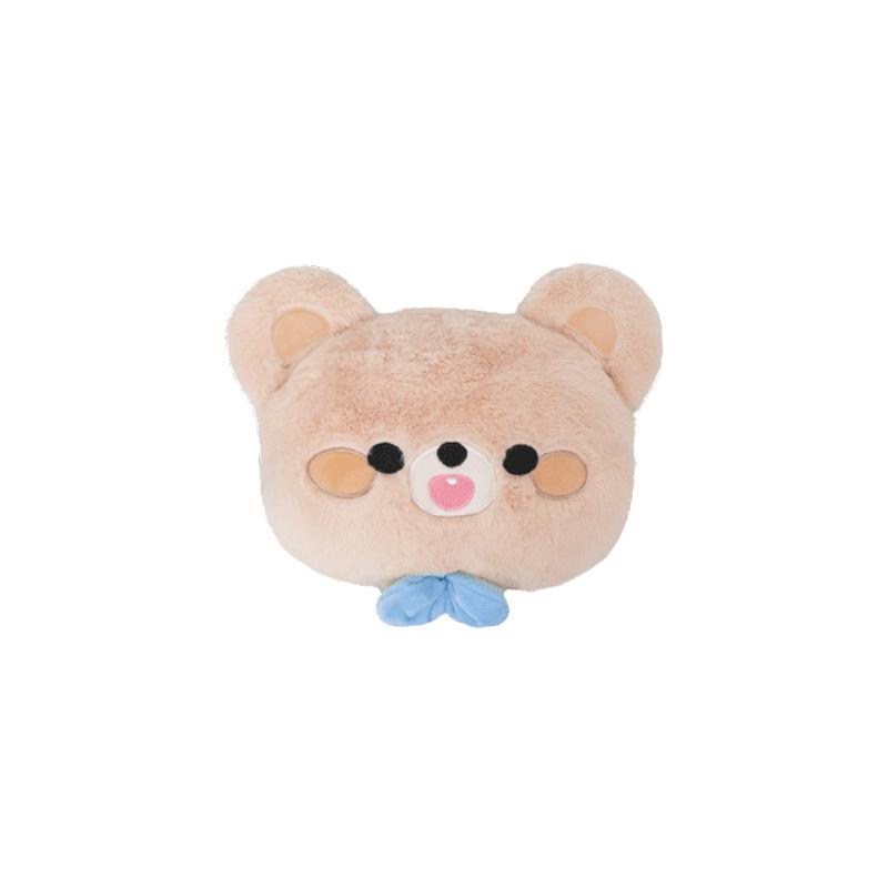 Fashionable Light Luxury Cartoon Bear Plush Waist Support Car Waist Back Neck Pillow Car Cushion Back Cute Car Accessories