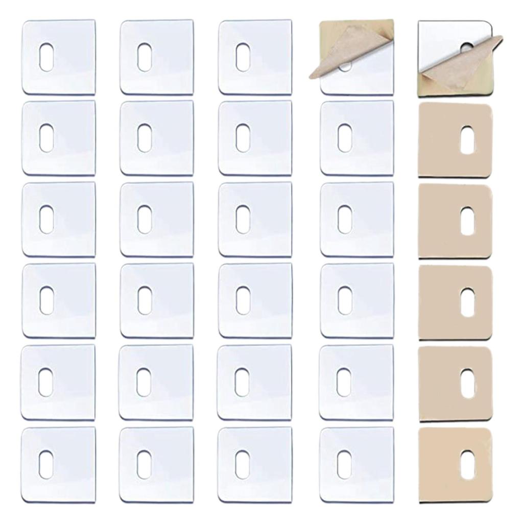50pcs Clear Vertical Blind Repair Tabs Friendly