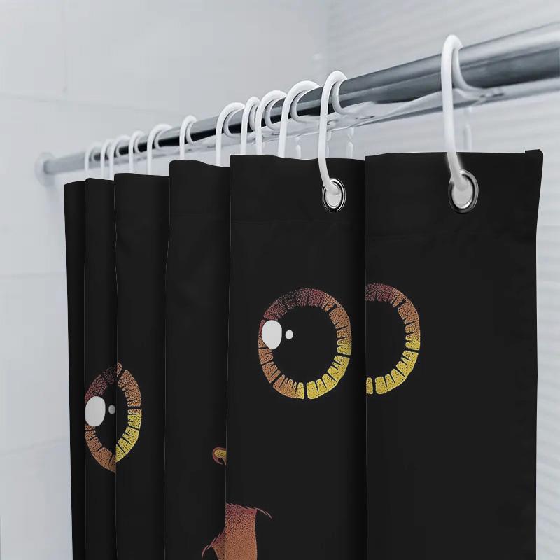Funny Cat Shower Curtain Cute Pet Bathroom Decor Waterproof Liner Sets Animal Lover Gift Home Decor