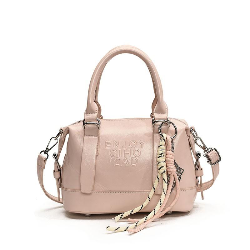 Han simple casual portable women's bag 2026 early spring new fashion commuting solid color versatile shoulder messenger bag bag