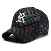 Letter Embroidered Mesh Baseball Cap Breathable Sun Hat Fashion Peaked Cap  Summer