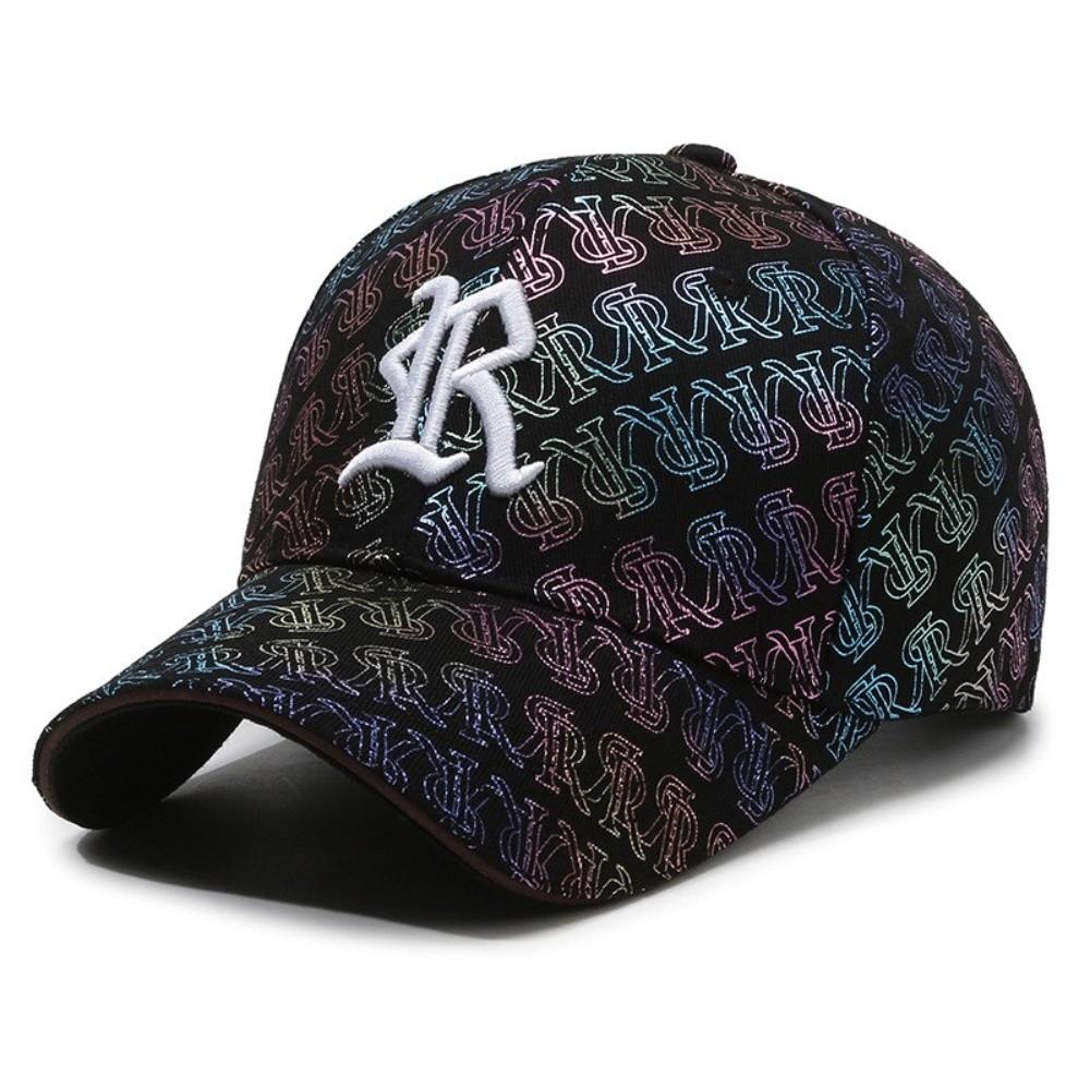 Letter Embroidered Mesh Baseball Cap Breathable Sun Hat Fashion Peaked Cap Summer