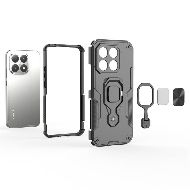 Phone Holder Case For Xiaomi 15T Case Heavy Armor Phone Back Cover For Xiaomi 15T Pro Shockproof Phone Case For Xiaomi 15T Case