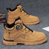 Martin-kängor herr höga höst retro herr casual läderskor medelhöga vattentäta, halkfria och höjdökande verktygskängor