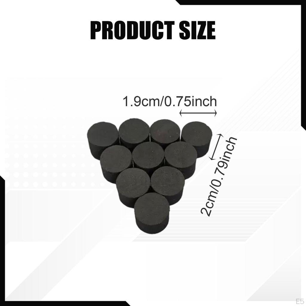 10 Pieces Drum Trigger Sponge Column DIY Electronic Good Elastic Replacement Black 20mm High