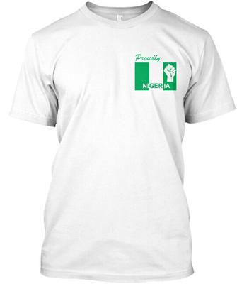 T-shirt Orgogliosamente Nigeria Made in USA Taglia dalla S alla 5XL