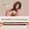 High Elasticity Thick Hair Band Set for Women - Elegant and Sweet Solid Color Pill Band, Soft and Not Tight Hairstyle, Suitable for Adults