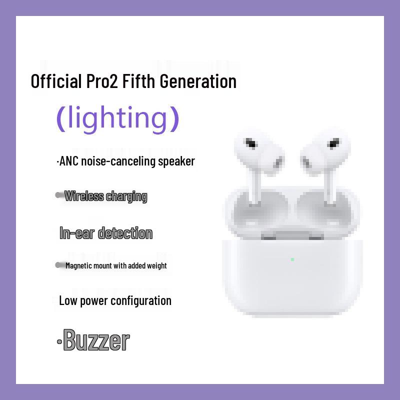 

Сумісні з Android Apple Pro2 Бездротові Bluetooth-навушники з шумозаглушенням, тривалим терміном служби батареї та повною функціональністю, 5-го покоління TWS. Device Only