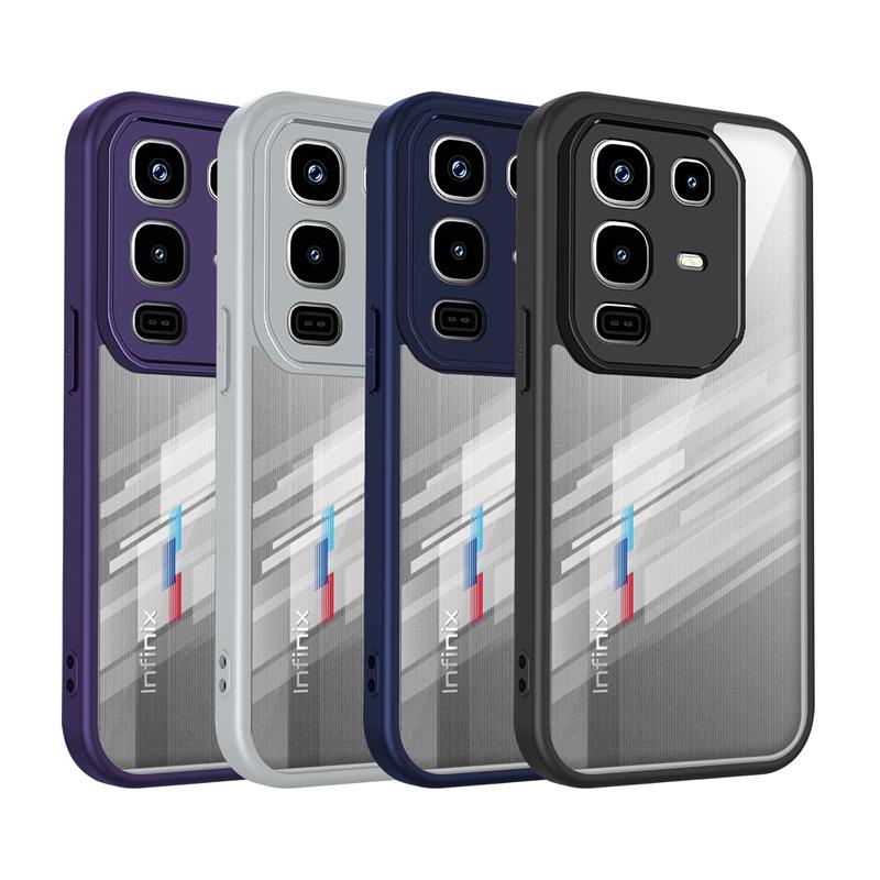 Transparent Silicone Case For Infinix Note 50 40 Pro Note50 note40 Pro Plus 40S 40X 50X 4G PC Back TPU Bumper Shockproof Cover