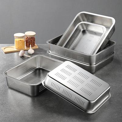 SikaiZhuo Commercial Stainless Steel Rectangular Strainer