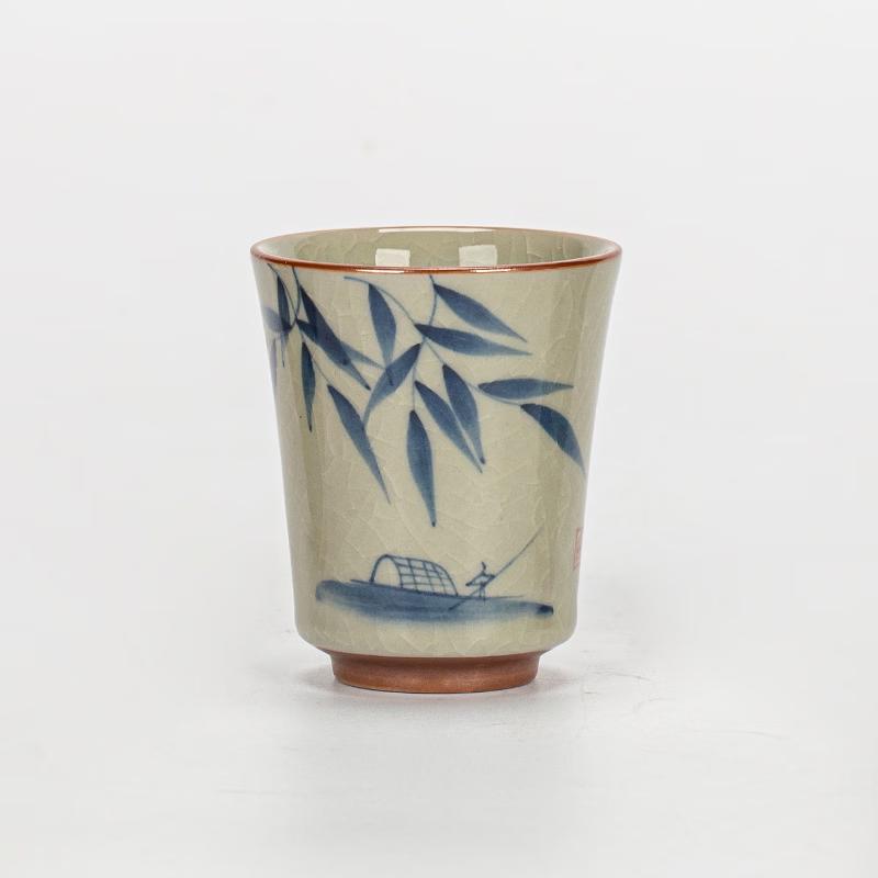 Ge Kiln Hand-painted Ceramic Master Tea Cup