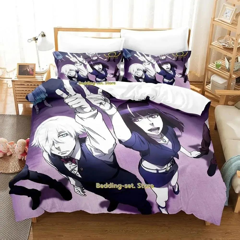 

New Death Parade Beding Set Single Twin Ful Quen King-Sized Dimensionsd Dimensions Bed Linen Set Adult People Kid Bedrom Duvetcover Sets Anime Parure 135*200cm Eu-Single