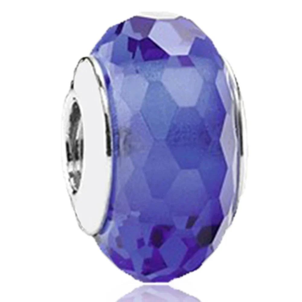 Copper Murano Glass Charms Fit Original Bracelets Round Murano Glass Charms Beads Diy Women Jewelry Gifts For Women