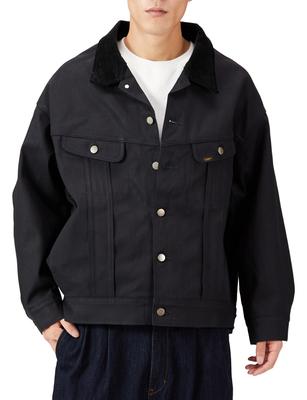 Lee Dış Giyim Oversize Storm Rider Denim Siyah Beden S [Resmi] Ceket, Erkek, Denim,