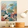 Shiny Pearl Sea Turtle Coral Reef DIY Painting Creative Bead Art Craft Household Wall Decoration Nice Present For Art Hobbyists Home Decor